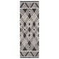 Safavieh Micro-Loop MLP155H 2"3" x 7" Charcoal and Ivory Runner, , large