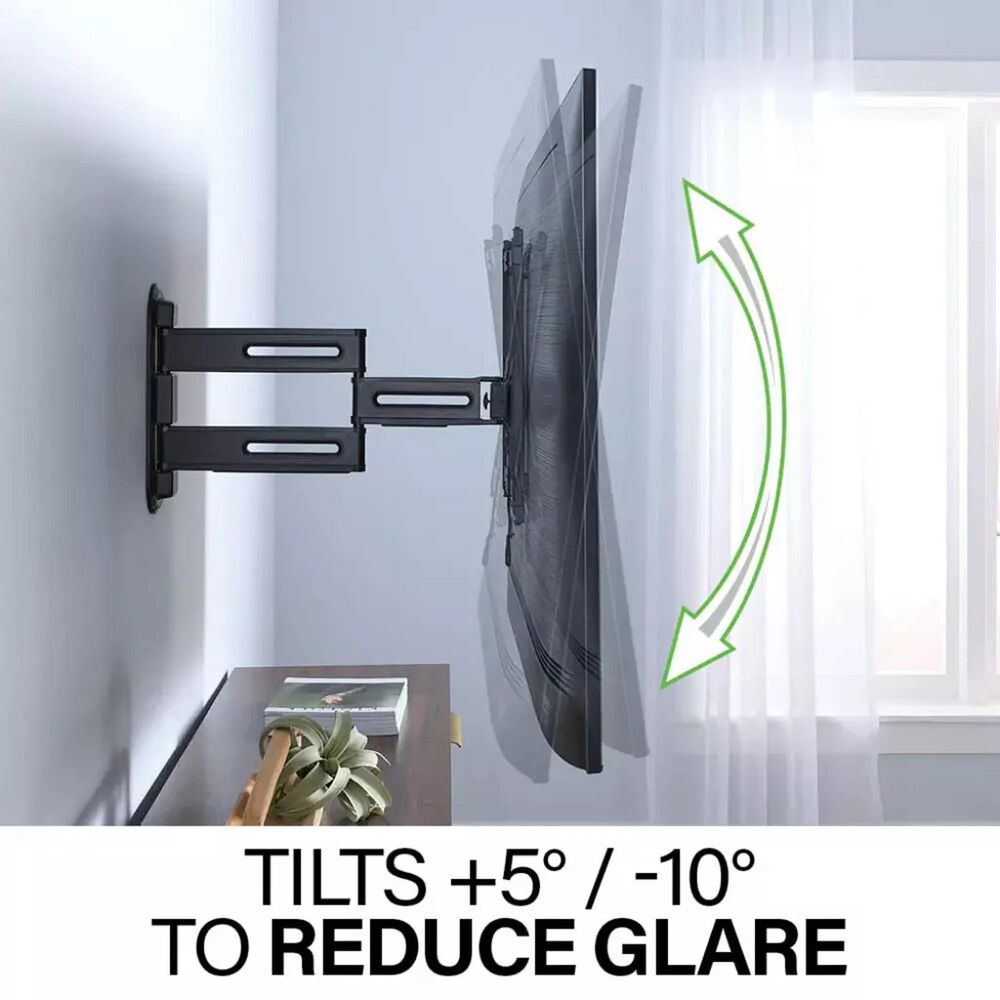 Sanus Advanced Full-Motion 4D and Shift Wall Mount for 32" - 65" TVs in Black, , large