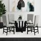 Mayberry Hill Oregon Side Chair with Grey Cushion in Black, , large