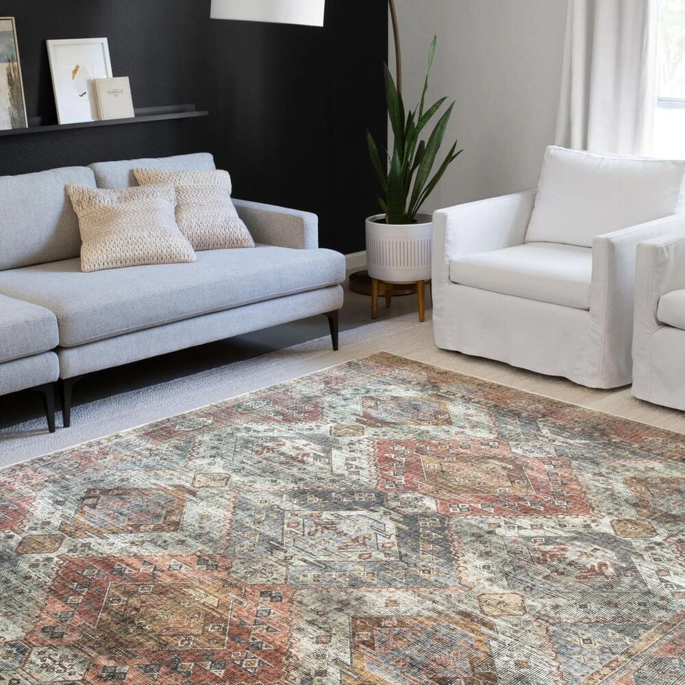 Loloi II Skye SKY-06 9&#39; x 12&#39; Apricot and Mist Area Rug, , large