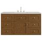 James Martin Laurent 48" Single Bathroom Vanity in Honey Oak with 3 cm Siberian Silestone Top and Rectangular Sink, , large