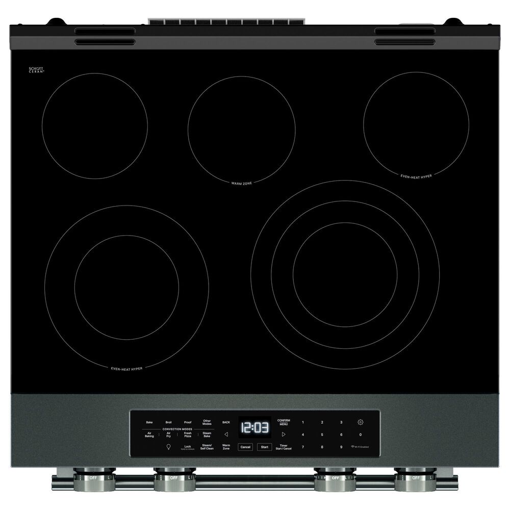 KitchenAid 5.3 Cu. Ft. Smart Slide-in Electric Range with Two Even-Heat Hyper Elements and Convection in Juniper, , large