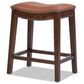 Jennifer Taylor Home Barlow 24.5" Backless Saddle Counter Stool in Bourbon Brown, , large