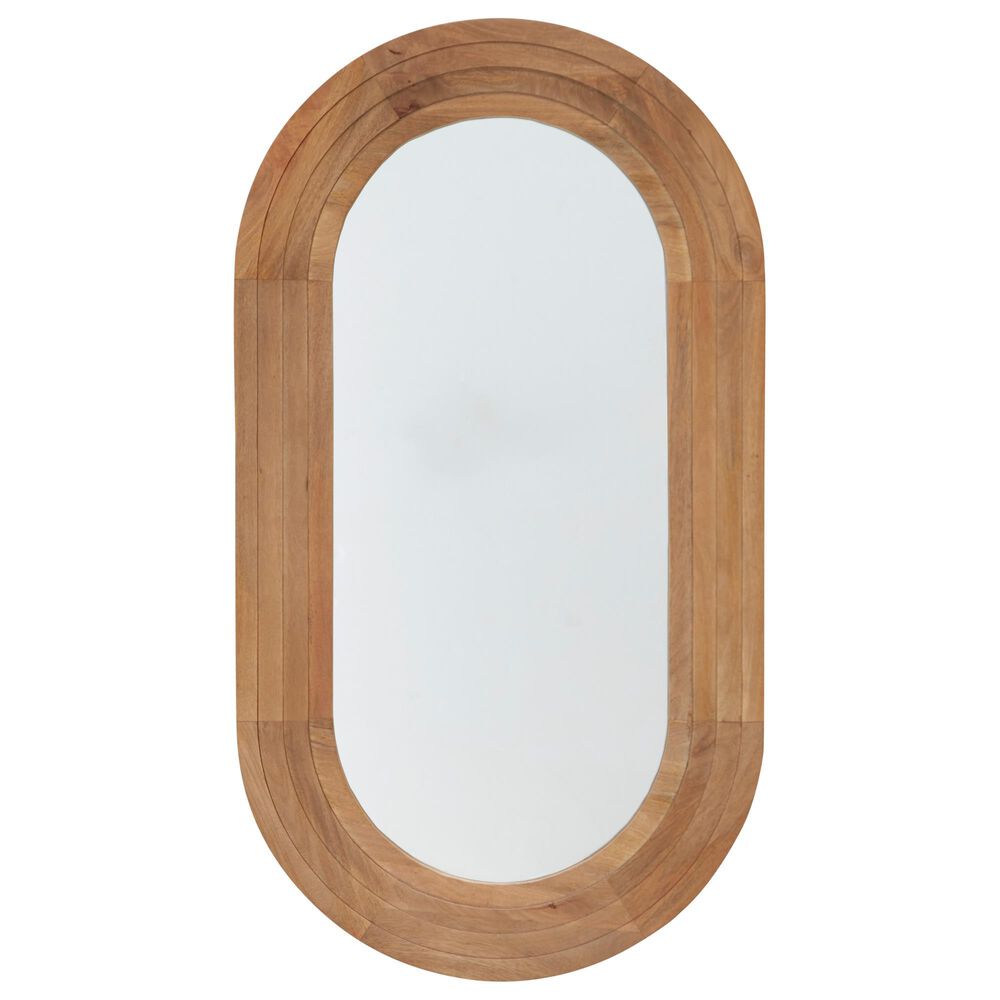 Ashley Daverly Accent Wall Mirror in Light Brown, , large