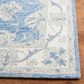 Safavieh Micro-Loop MLP536M 2"3" x 7" Blue and Ivory Runner, , large