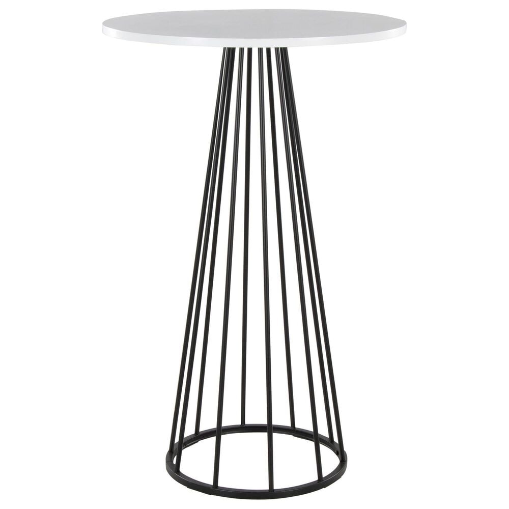 LumiSource Canary Bar Table in Black and White - Table Only, , large
