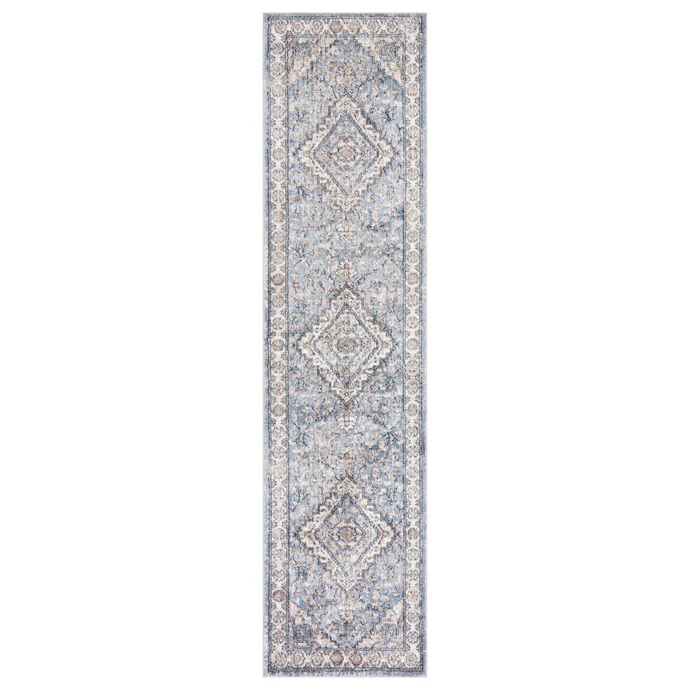 Safavieh Jasmine 2"2" x 9" Blue and Grey Runner, , large