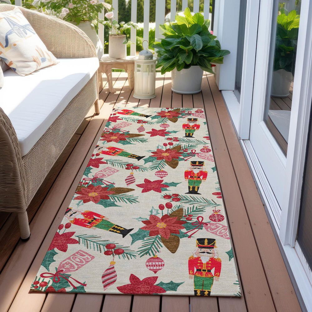 Dalyn Rug Company Wonderland WN30 2&#39;3&quot; x 7&#39;6&quot; Ivory Indoor/Outdoor Runner, , large