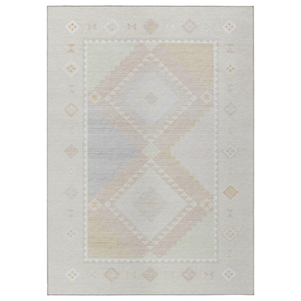 Dalyn Rug Company Phoenix Bohemian 5" x 7"6" Ivory Indoor/Outdoor Area Rug, , large