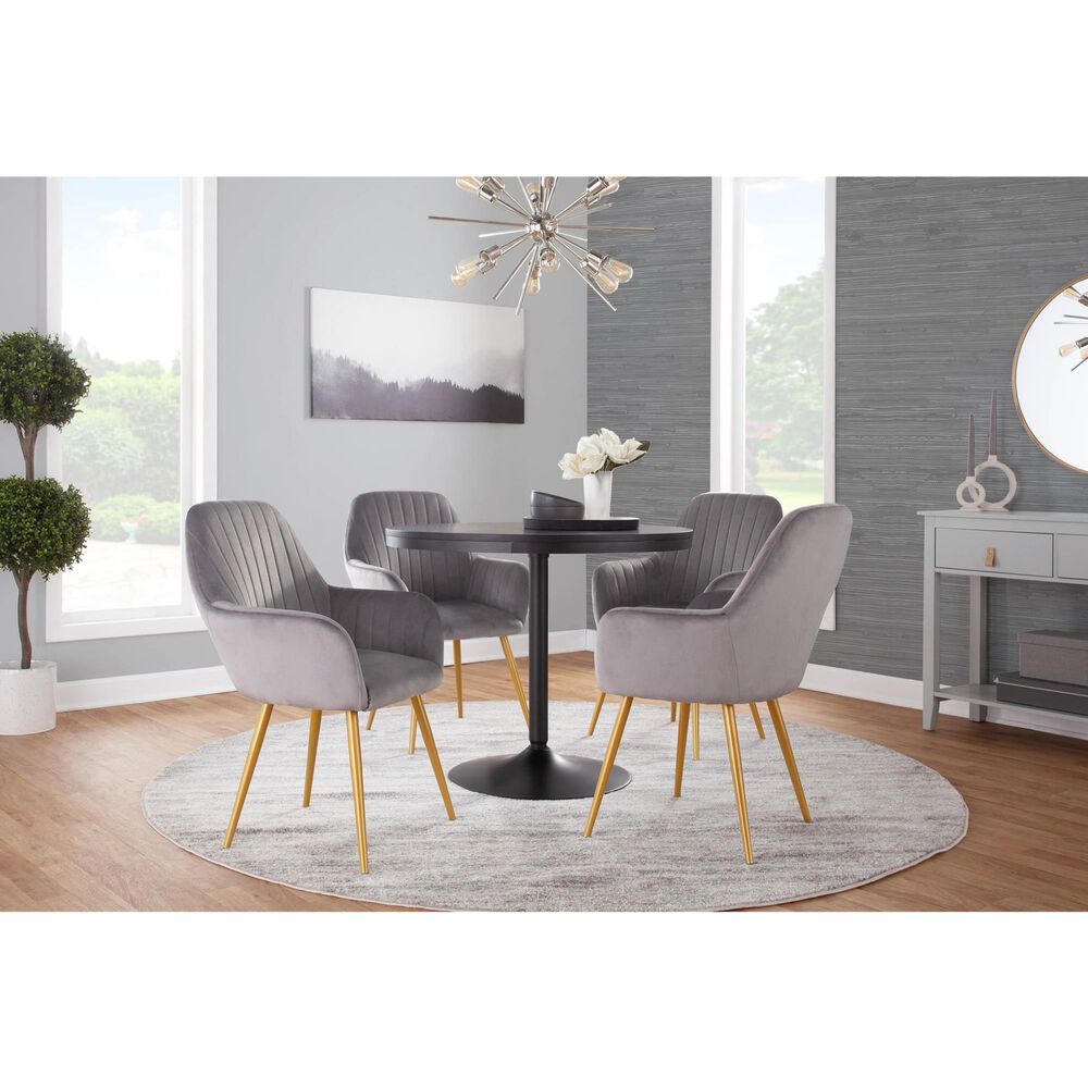 Lumisource Dakota Dining Table in Black - Table Only, , large