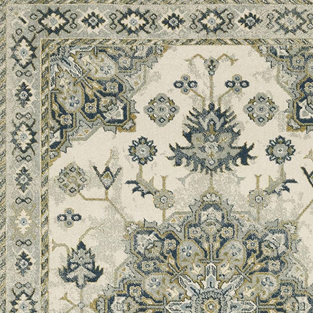 Oriental Weavers Branson Oriental Medallion 7&#39;10&quot; x 10&#39; Ivory and Blue Area Rug, , large