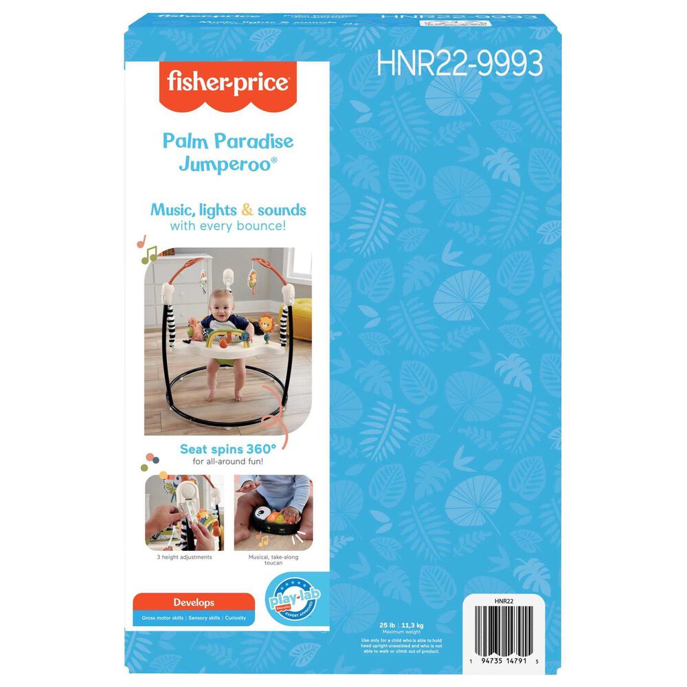 Fisher Price Palm Paradise Jumperoo Baby Activity Center, , large