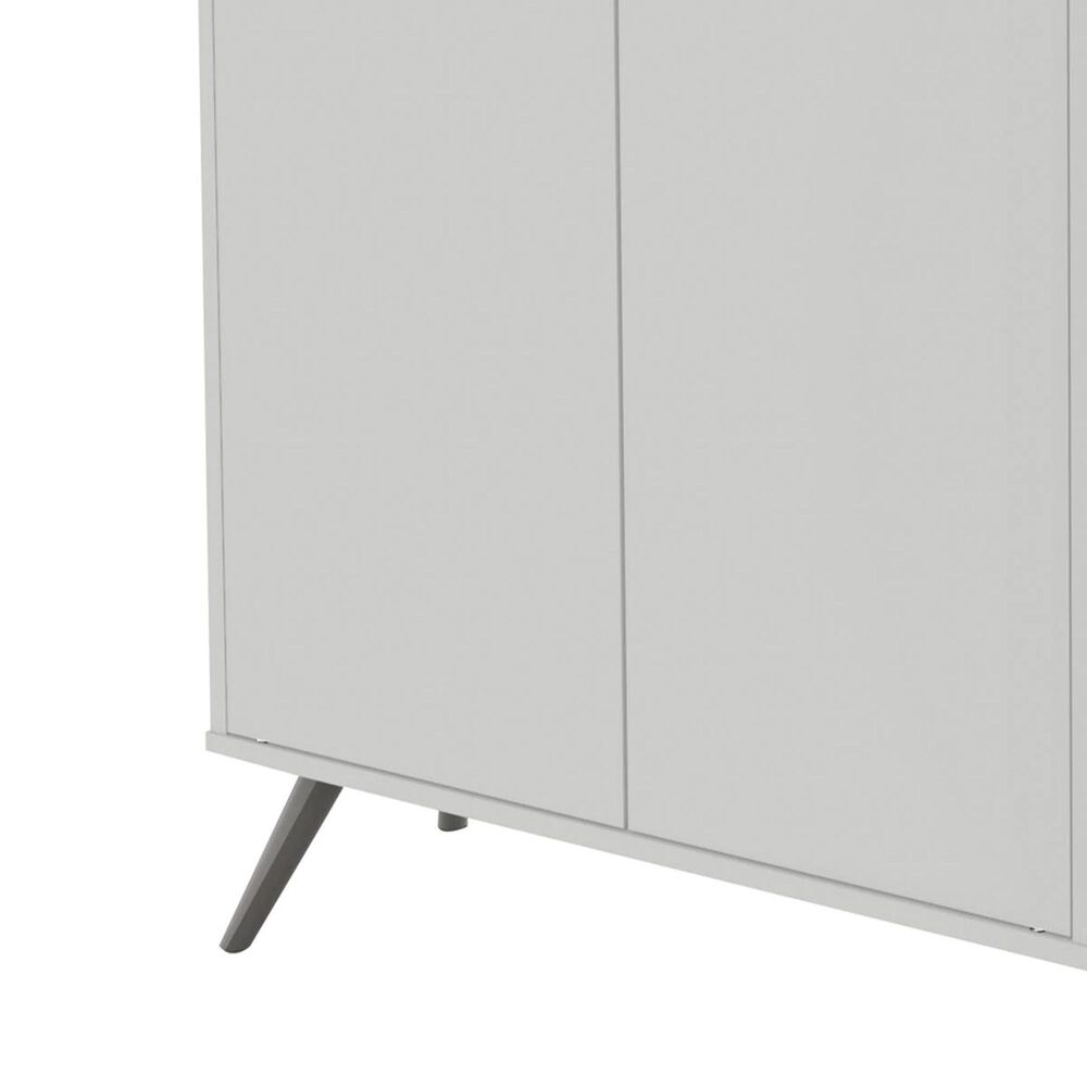 Bestar Small Space Krom 60" Storage Unit in White Nebraska Furniture Mart
