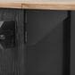 HOMLUX 51" Fluted Kitchen Island with Drop Leaf in Black Ash, , large