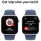 Apple Watch Series 10 GPS 42mm Silver Aluminum Case with Denim Sport Band - S/M, , large