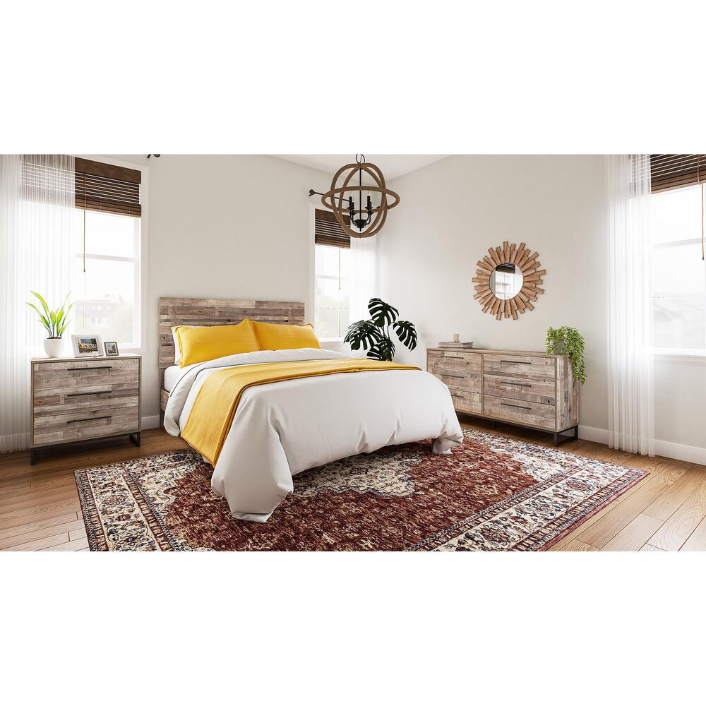 Ashley Neilsville 6-Drawer Dresser in Whitewash and Dark Pewter, , large