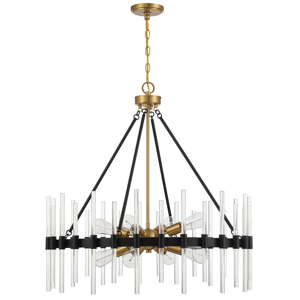 Savoy House Santiago 8 Light Pendant in Matte Black, , large