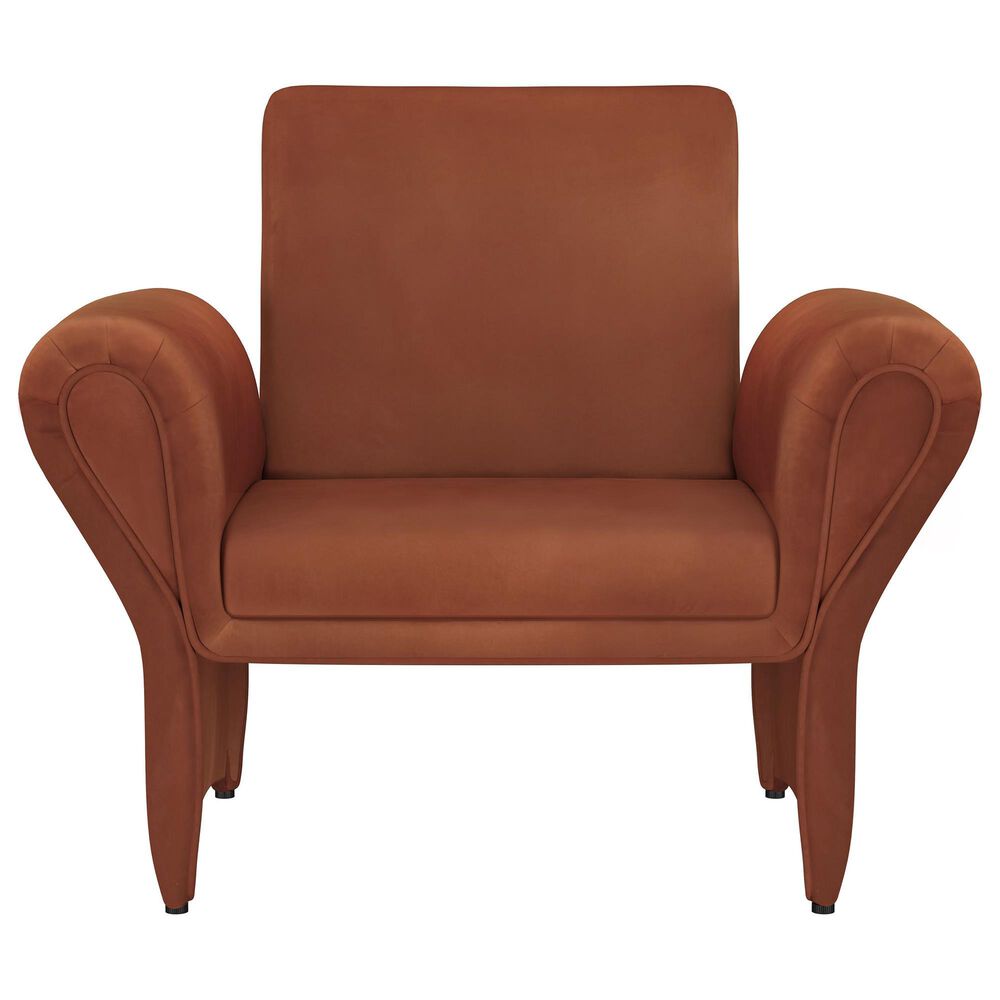 Coaster Liana Accent Armchair in Rust Orange, , large