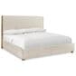 Bernhardt Brasea Queen Upholstered Panel Bed with Dresser and Two Nightstands in Lume, , large