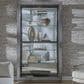 Chapel Hill Wood and Glass Sliding Door Curio Cabinet in Gray, , large