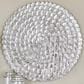 Maple and Jade 47" x 47" Round Plate Carved Radial Home Wall Decor in Silver, , large