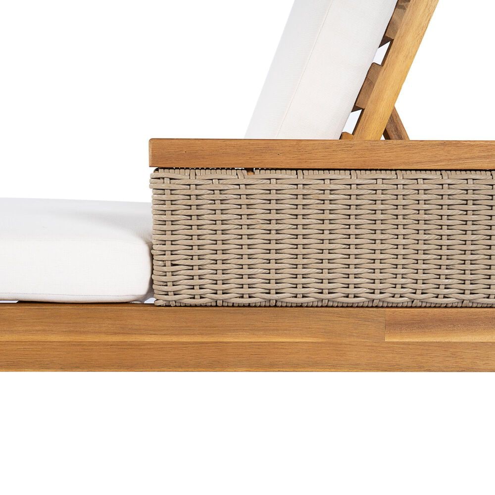Hearth and Haven Outdoor Chaise Lounge in Beige (Set of 2), , large