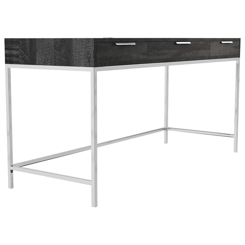 Bernhardt Coleman Writing Desk in Gray Mist and Black, , large