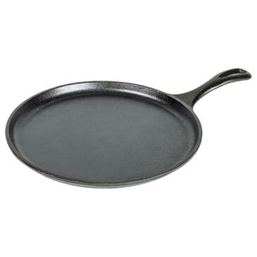 Lodge Cast Iron 10.5" Round Cast Iron Griddle in Black, , large