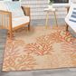 Nourison Garden Oasis Nautical Coral 5" x 7" Indoor/Outdoor Area Rug, , large