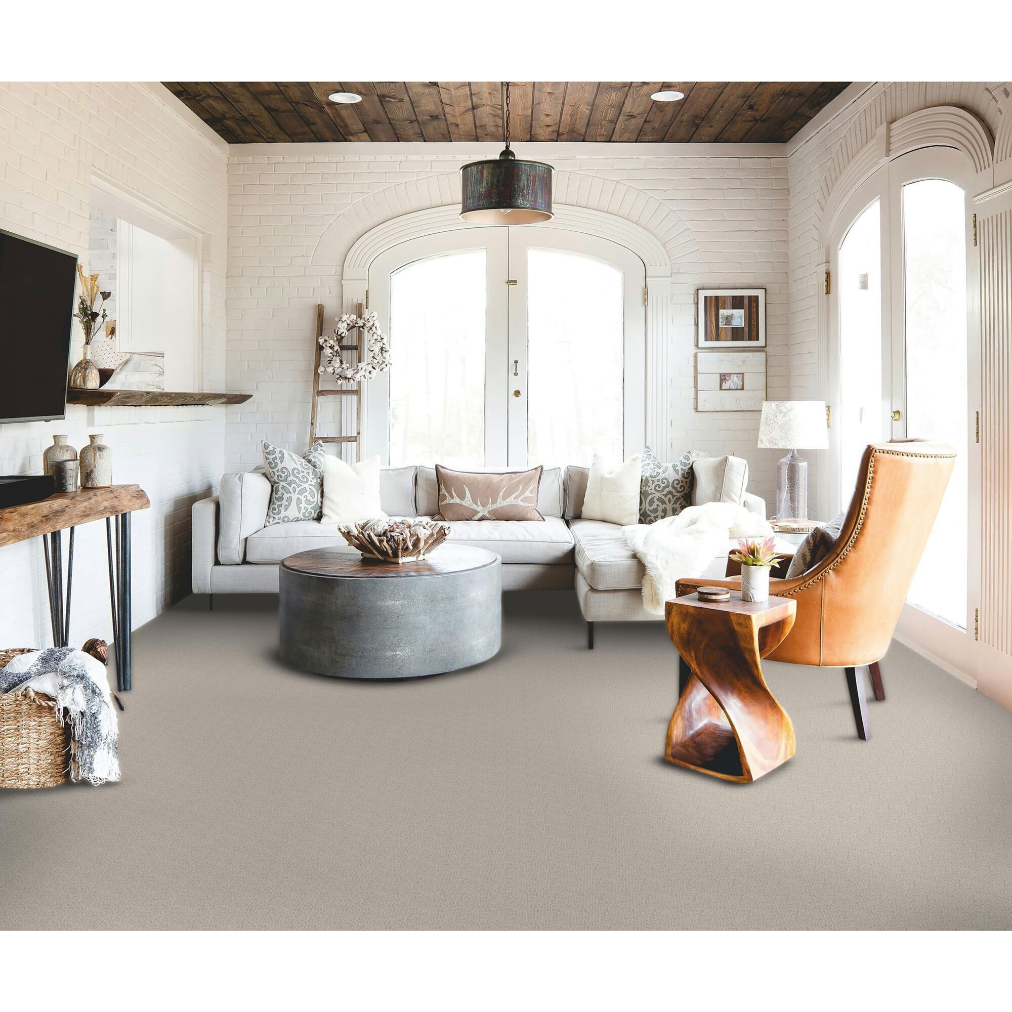 Karastan Starlight Plaza Carpet in Ivory Cream