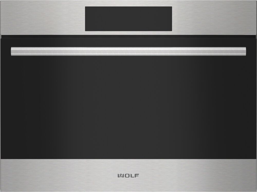 Wolf Appliances 24" E Series Transitional Drop-Down Door Microwave Oven in Stainless Steel, , large