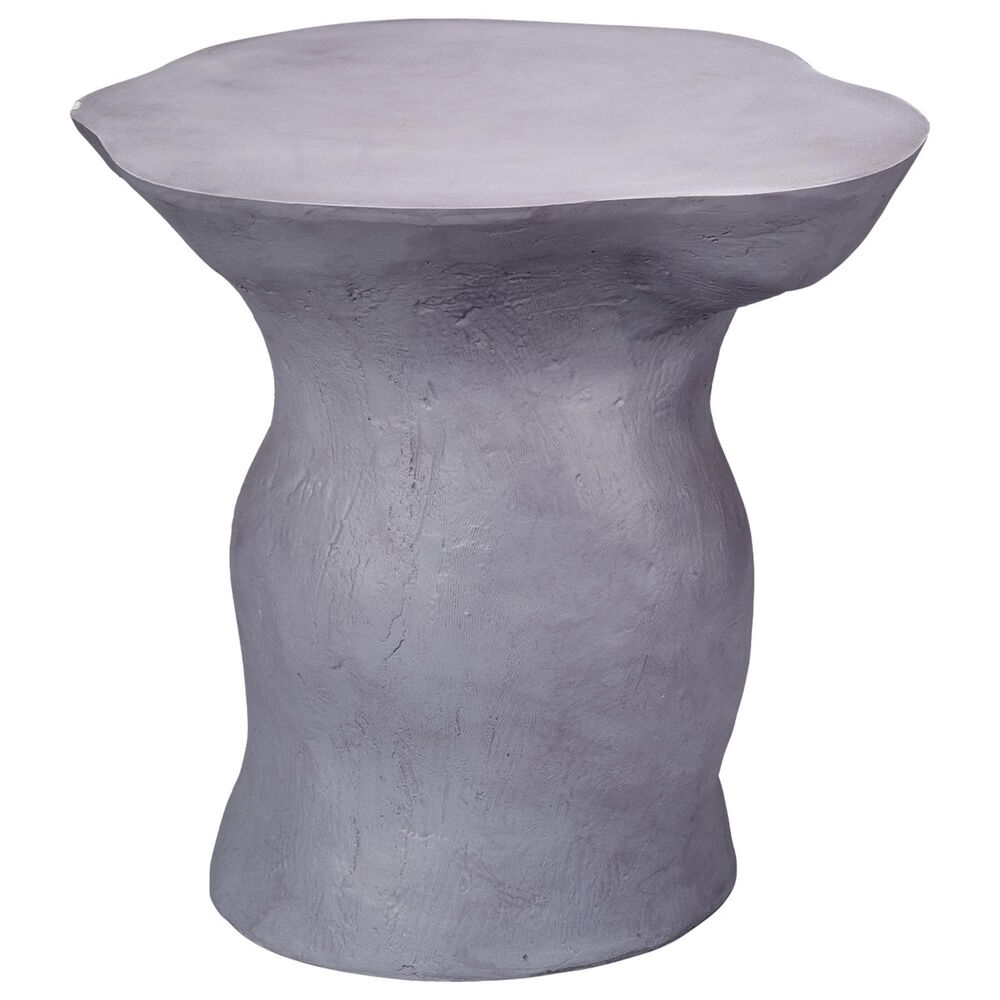 Splendor Living Ridgefield Fiber Glass Indoor/Outdoor Side Table in Steel Grey, , large