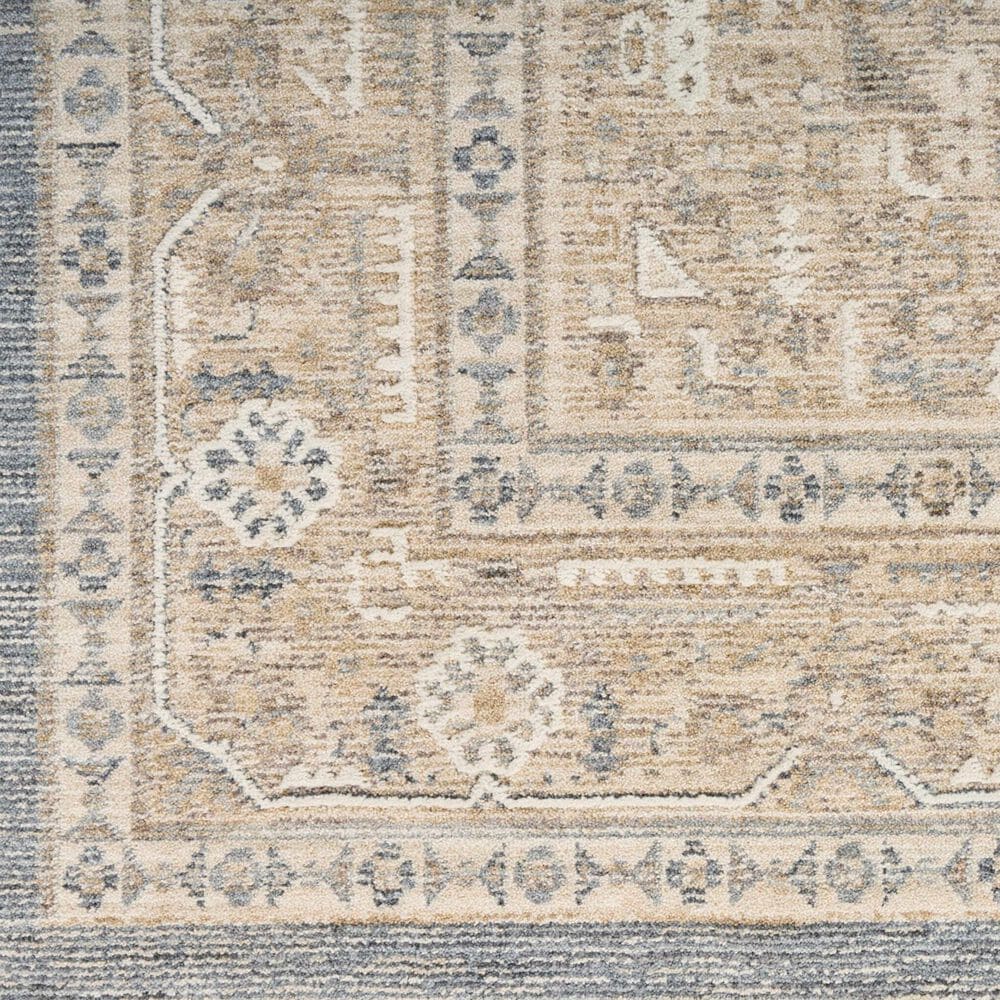 Nourison Retreat Ivory and Blue 7'10" x 10' Area Rug, , large