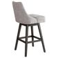 Armen Living Branson 30" Swivel Bar Stool in Gray, , large