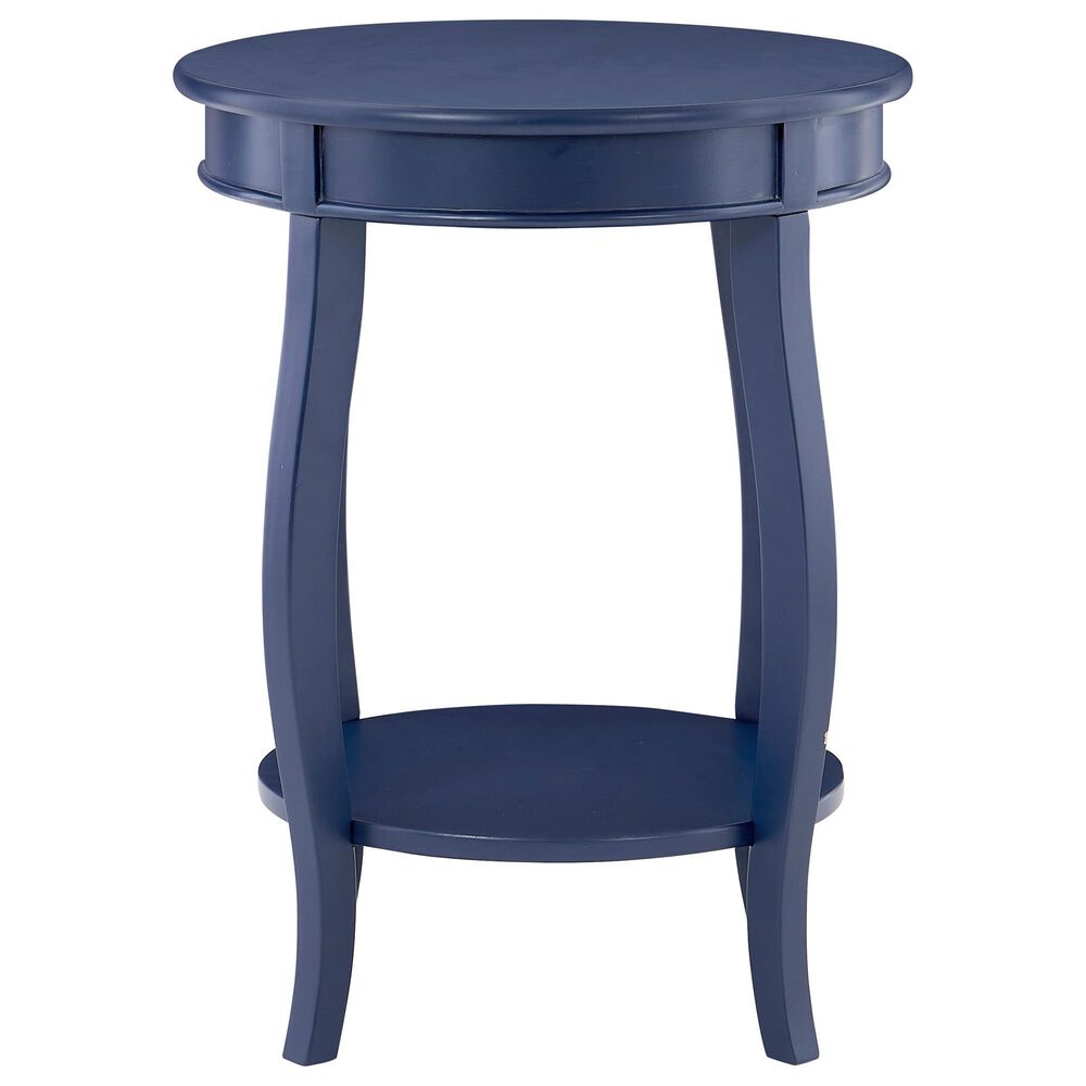 Linon Home Decor Rainbow Side Table in Navy Blue, , large