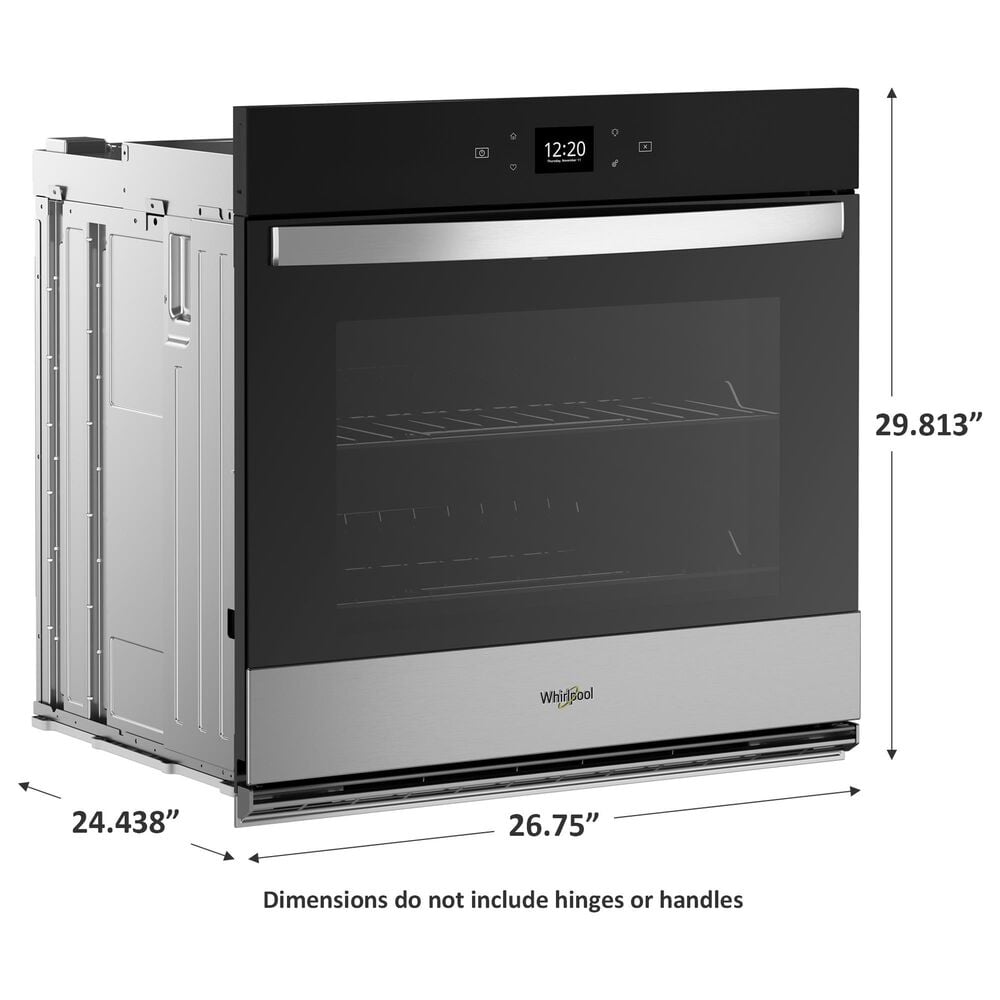Whirlpool 27&quot; Smart Built-In Single Electric Wall Oven with Air Fry in Fingerprint Resistant Stainless Steel, , large