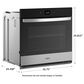 Whirlpool 27" Smart Built-In Single Electric Wall Oven with Air Fry in Fingerprint Resistant Stainless Steel, , large