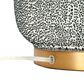 Creative Coop Oslo Textured Stoneware Table Lamp in Blue and Gold, , large