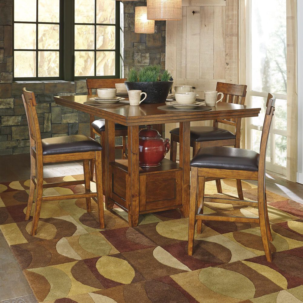 Ashley Ralene Counter Height Table in Medium Brown - Table Only, , large