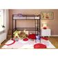 DHP DHP Twin Loft Bed in Black, , large