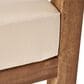 Hearth and Haven Genser 2-Piece Patio Conversation Set with Beige Cushion in Brown, , large