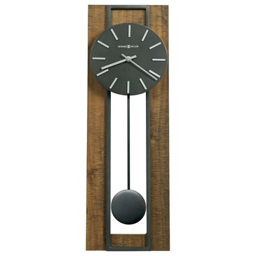 Howard Miller Zion Wall Clock in Amber Brown and Charcoal, , large