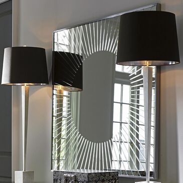 Lexington Furniture Macarthur Park Calliope Square Sunburst Mirror, , large