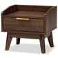 Baxton Studio Lena 1-Drawer Nightstand in Walnut Brown, , large