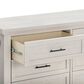 DaVinci Emory Farmhouse 6-Drawer Dresser in White Driftwood, , large
