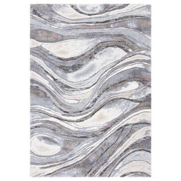 Safavieh Cyrus Shag CYR118G 10" x 14" Grey and Beige Area Rug, , large