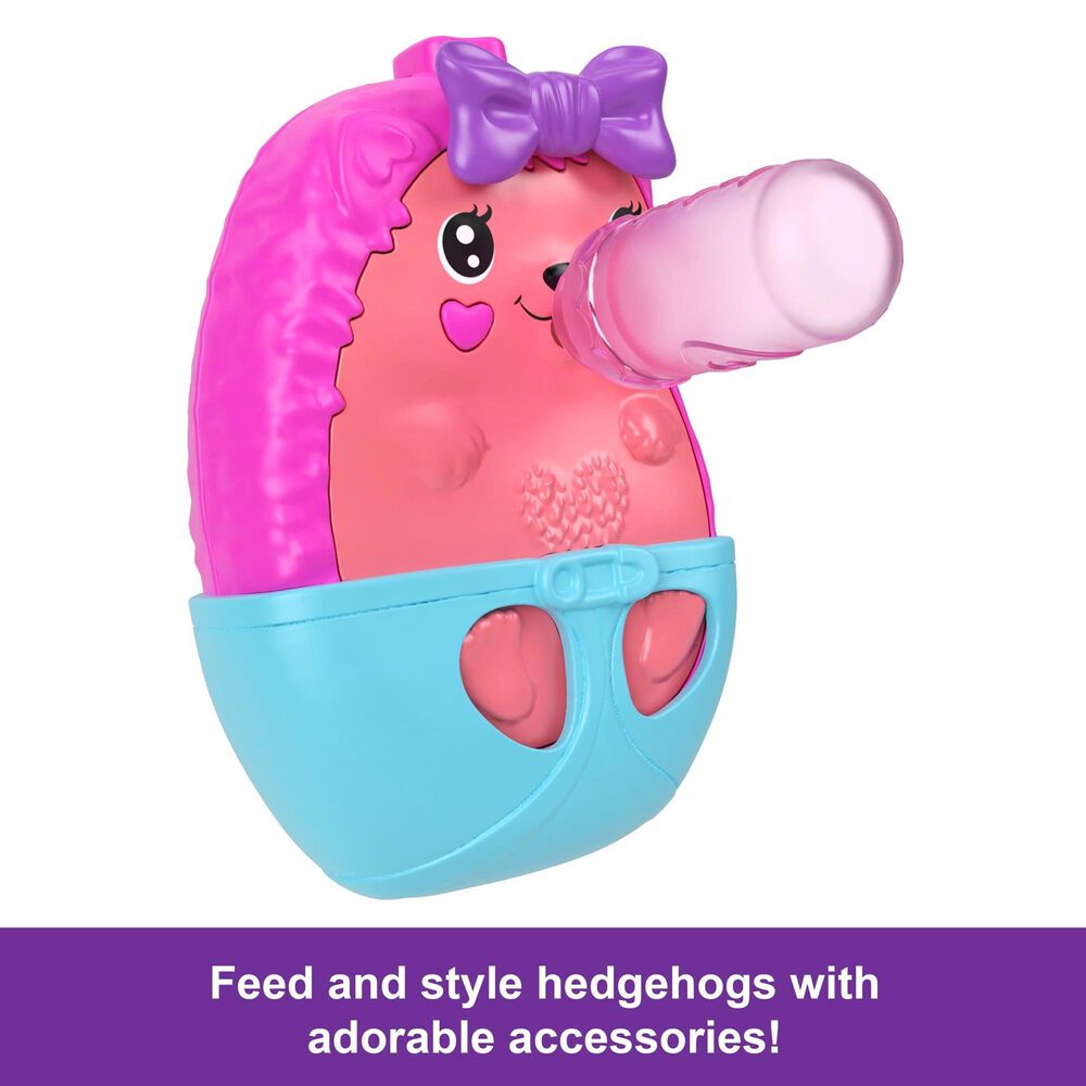 Polly Pocket Hedgehog Mom and Baby Purse Playset in Multicolor, , large