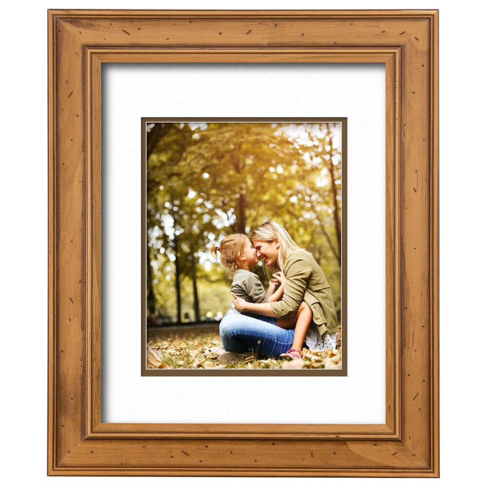 Courtside Market 11" x 14" Light Wood with Brown Border Wall Frame with 8" x 10" Picture Opening, , large