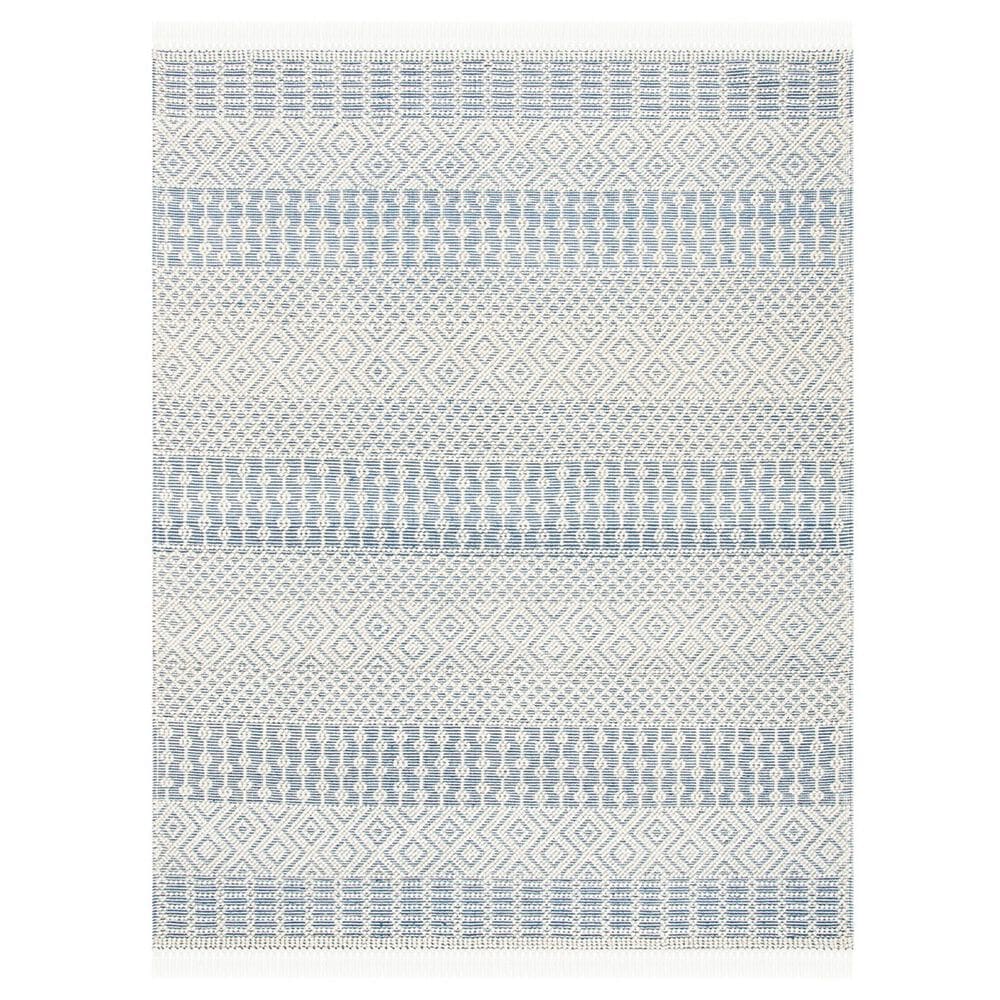 Safavieh Natura NAT852M 6" x 9" Ivory and Blue Area Rug, , large