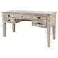Waltham Artisans Craft 5-Drawer Desk in Washed Grey, , large